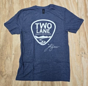 Camicia Luke Bryan 2 Lane American Golden Lager Gildan Anvil Triblend Heather Navy - Foto 1 di 1