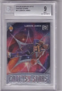 2019-20 Panini Donruss Optic NBA No. 14 LeBron James Fantasy Stars MINT BGS 9 - Bild 1 von 2