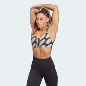 adidas x Marimekko Womens Aeroimpact Training Light-Support Bra - Black / XSDD - Picture 1 of 7