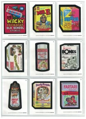 2019 Topps Wacky Packages Old School 8th Series 8 Complete White Set 31/31 NEW! - Image 1 of 4