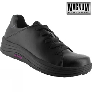 Ladies MAGNUM Leather Waterproof Womens Walking Hiking Ankle Shoes Boots Sz 2-8 - Picture 1 of 2
