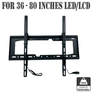 Soporte de TV de montaje en pared para televisores LED, LCD, plasma de 36-80 pulgadas, admite hasta 75 kg - Imagen 1 de 7