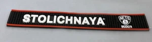 STOLICHNAYA Stoli Vodka Rubber Bar Rail Spill Mat 24"x 3.5" - Picture 1 of 2