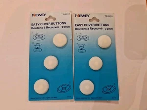 6 Newey Trims Cover Buttons 22mm No33 - Picture 1 of 1