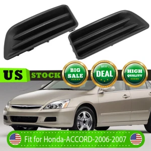 Cubiertas antiniebla insertadas para parachoques delantero izquierda+derecha negras para Honda Accord 2006 2007 - Imagen 1 de 10