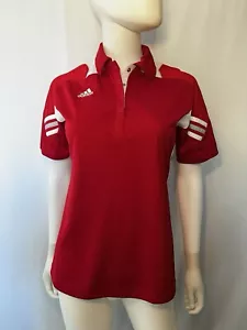ADIDAS Men's Polo Shirt Red Short Sleeve Athletic S - Picture 1 of 9