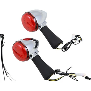 PB-SCOUT-RR-CR LED TURN SIGNAL RINGZ - CHROME SCOUT INDIAN 69 ABS 2017 - Foto 1 di 1