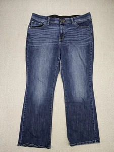 Jeans EVRI donna taglia 18W lavaggio scuro taglio stivaletto midrise - Foto 1 di 6
