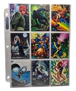 Marvel Masterpieces 1992 Trading Cards Sold in Set of 9 Cards per Sheet Thanos - Picture 1 of 3
