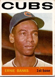 Ernie Banks 1964 Topps Chicago Cubs #55 en muy buen estado - Imagen 1 de 2