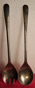 Elegante Vintage Serviergabel und Löffel SP ITALY *eBay Best Price* - Bild 1 von 3
