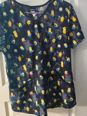 Minion Scrub top size M The Rise of Gru - Image 1 of 3