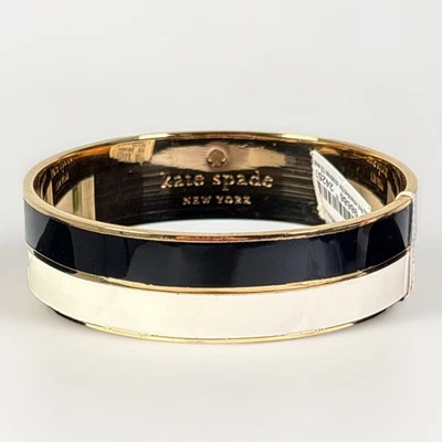 Brazalete Brazalete Kate Spade New York “Take a Chance” Negro/Crema Tono Dorado Foto 1 de 4