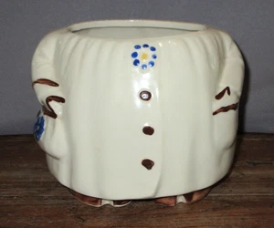Vintage Shawnee Winnie Pig Blue Floral Cookie Jar Replacement Base ONLY - Picture 1 of 8
