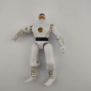 Modellino vintage 1995 Mighty Morphin Power Rangers Twirling White Ninja Ranger  - Foto 1 di 4