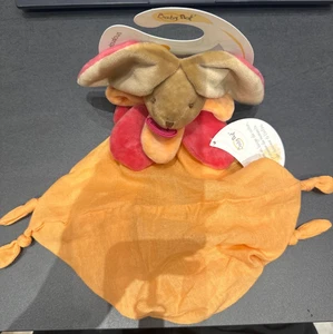 Babynat Kuscheltier Baby'nat flach Hase Rabbit Hase rosa orange lachs Engel Baumwolle - Bild 1 von 5