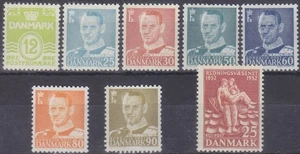 DENMARK 1952 - COMPLETE YEAR SET / JAHRGANG Mi.: 330-338 - **MNH** - Picture 1 of 1
