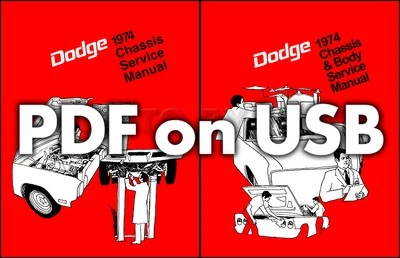 Manuali Di Riparazione Per Carrozzeria E Telaio Dodge Del 1974 Su USB - Immagine 1 di 4