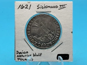 1621 Poland ORT Sigismund III 1/4 Thaler Silver, Kopicki 1271 - Picture 1 of 13