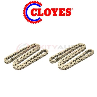 2 pc Cloyes Center Engine Timing Chain for 2003-2014 Ford E-150 - Valve ny - Image 1 of 4