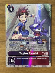 Tagiru Akashi (Alternate Art) BT21-088 SR NM Digimon World Convergence TCG - Picture 1 of 2