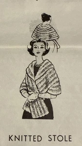 Vintage Handarbeit Service - Misses gestricktes Stola Muster 7112 - Bild 1 von 3