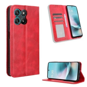 Für Motorola Moto G57 G67 Power Magnet Schnalle Retro Textur Leder Handy Hülle - Bild 1 von 1