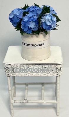 Artisan Blue Hydrangea Dollhouse Miniature Flowers Signed 1:12 - Image 1 of 4