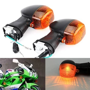 Front & Rear Amber Signal Indicator Light Lamp Fit Kawasaki ZR-7S 2001-2005 - Picture 1 of 8