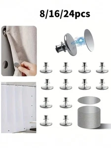 8/16/24pz Clip magnetiche per tende supporti pesi fibbia chiusura tendaggio UK - Foto 1 di 9
