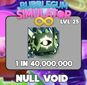 Shiny team up NULL VOID bubble gum simulator infinity 1/40 million - Picture 1 of 1