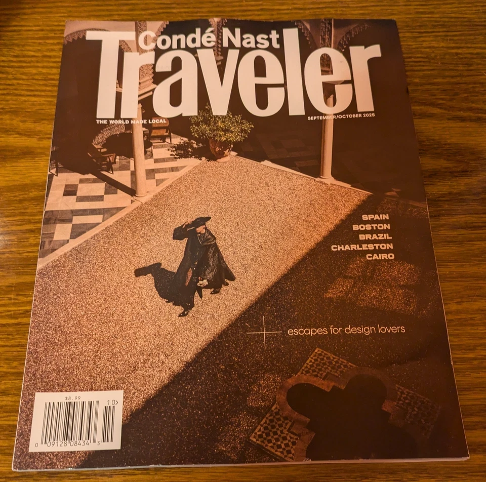 Conde Nast Traveler Magazine Design Boston Charleston September October 2025 - Image 1 of 1