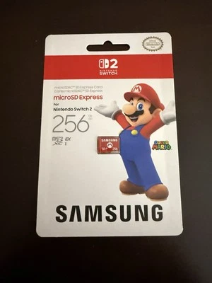 Samsung 256GB MicroSD Mario Express Card for Nintendo Switch 2 *NEW*