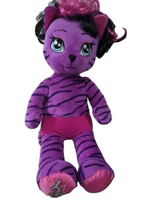 Construire un ours ~ Teegan fille miel ~ 20" ~ chat tigre rayé violet - Photo 1/5
