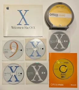 Apple Mac OS X 10.0 Retail Operating System Plus 10.1 Upgrade & Office Mac 2001 - Picture 1 of 13
