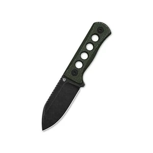 QSP CANARY Fixed Blade Neck Knife Sandvik Steel Green Micarta QS141-C2 - Picture 1 of 4
