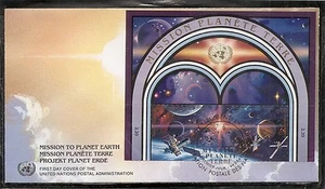 United Nations/ Geneva SC # 221a Mission To Planet Earth .UNPA Cachet - Picture 1 of 1