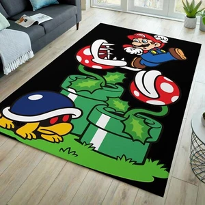 Arcade rug, gamer rug, game room rug, arcade room rug, gamer decor - Picture 1 of 9
