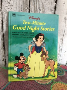 1988 Disney’s Two Minute Good Night Stories Hardcover Vintage Book - Bild 1 von 9