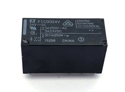 1Pc FUJITSU F1CD024V  Power Relay 5A 250VAC 8Pins - Image 1 of 4
