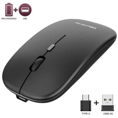 MacBook Mouse,Wireless Mouse Dual Mode 2.4G USB C for Mac and All Type C Devices - Image 1 of 4