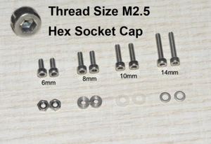 Phono Tornillo Kit M2.5 Tornillos Hexagonales Para pro-Ject Brazo Nuevo - Imagen 1 de 2