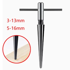 3mm-13mm 5mm-16mm T Handle Tapered Taper Hand Held Reamer Hole Pipe Reaming Tool - Picture 1 of 9