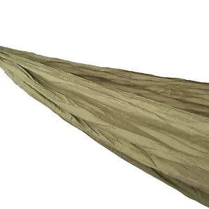 (Verde Militare) Amaca Doppia Nylon Allungato Amaca 2 Persone per Campin BS - Foto 1 di 24