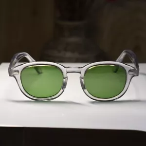 Gafas de sol verde hierba para hombre marco cristalino para mujer gafas Johnny Depp UV400 - Imagen 1 de 6
