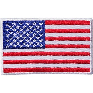 USA Flag Embroidered Iron / Sew On American Patch United States of America Badge - Picture 1 of 1