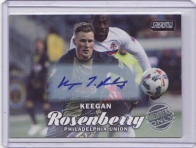 2017 Stadium Club MLS Autograph Members Only Keegan Rosenberry 01/20 Auto FlatSH - Image 1 of 2