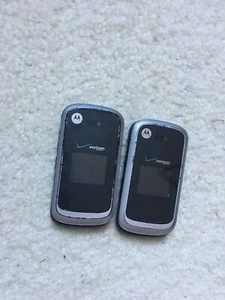 ONE Motorola Entice W766 - telefono cellulare con sportello nero e argento (Verizon) ***Leggi - Foto 1 di 7