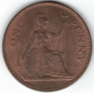 1967 Great Britain Large Cent ~ YOU GRADE IT ~ PLEASE SEE THE SCAN stk uk 1 - Bild 1 von 4