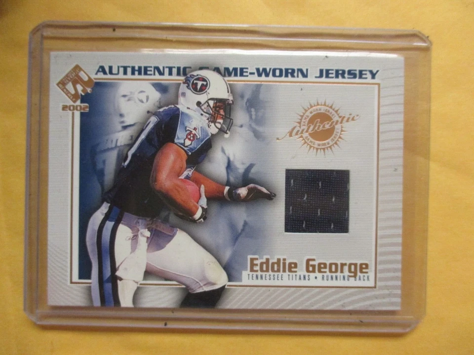 2002 pacific private stock reserve eddie george game used jersey card #121 titan - Image 1 of 2